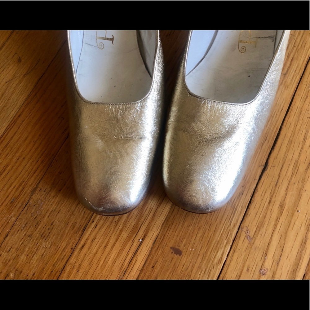 50s/60s Vintage Palter Debs Gold Heels - Picture 6 of 11